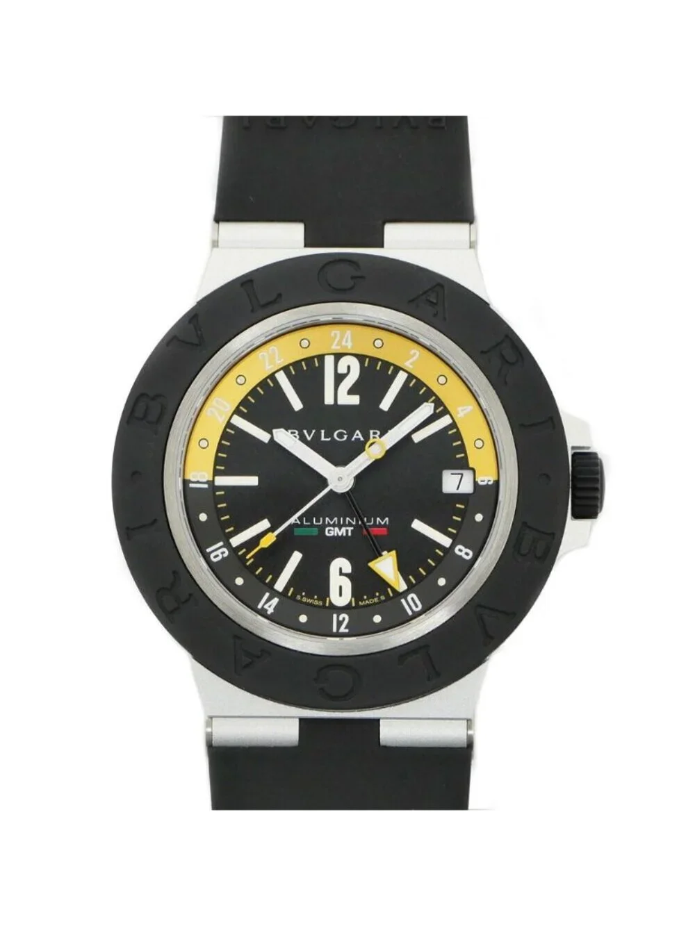 Bvlgari Aluminum Amerigo Vespucci World Limited Pieces GMT Black Dial Automatic
